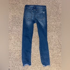Hot topic dark wash jeans with holes